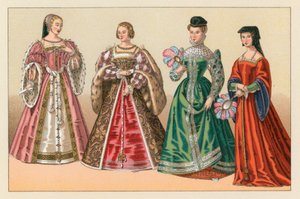 Europa XVIth Cent kostume af French School
