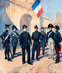 Udvikling af uniformen til eleverne på Ecole Polytechnique de Paris og deres bicorne mellem 1796 og 1894 af French School