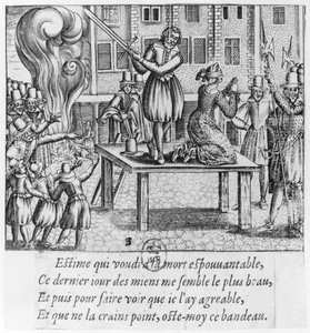 Henrettelse af Leonora Galigai (1571-1617) den 8. juli 1617 af French School