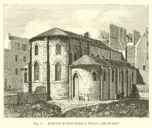 Ydre af Saint-Julien le Pauvre, nordkysten af French School