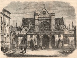 Udvendigt billede af kirken Saint-Germain (Saint Germain) l