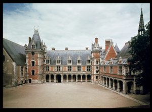 Facade af Ludvig XII-fløjen, 1498-1503 af French School