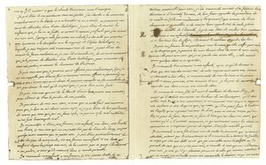 Faksimile af Louis XVI af Frankrigs testamente af French School
