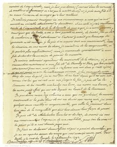 Faksimile af Louis XVI af Frankrigs testamente af French School