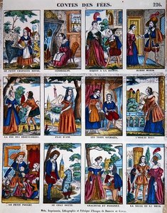 Eventyr, ca. 1840 (farve litho) af French School