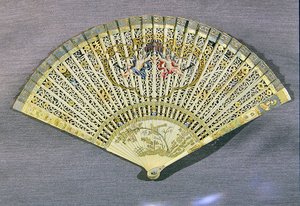 Fan med amoriner af French School