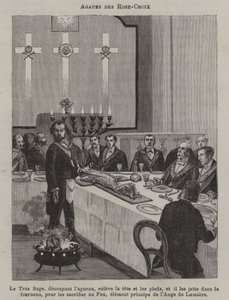 Rose Croix-festen (gravering) af French School