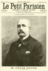 Felix Faure, ny præsident for Frankrig (gravering) af French School