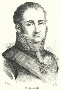 Ferdinand VII (gravering) af French School