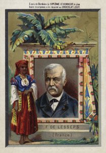 Ferdinand de Lesseps, fransk iværksætter og kanalbygger af French School