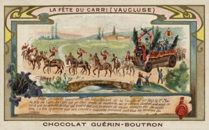 Festival of the Carri, Vaucluse, Frankrig (chromolitho) af French School