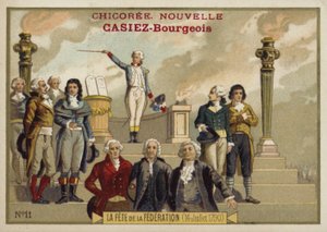 Fete de la Federation, Franske Revolution, 14. juli 1790 af French School