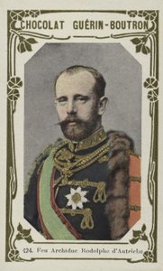 Afdøde ærkehertug Rudolf af Østrig (farvet foto) af French School