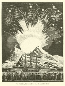Fyrværkeri, affyret under imperiet, 16. december 1804 af French School