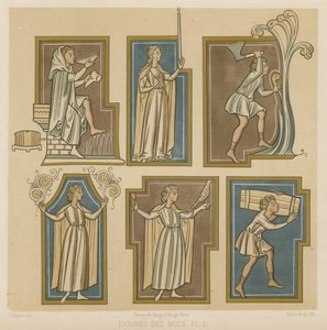 Figurer, der viser månederne af French School