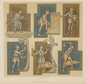 Figurer, der viser månederne af French School