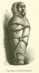 Malet lertøjsfigur (gravering) af French School