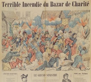 Brand ved Bazar de la Charite, 4. maj 1897 af French School