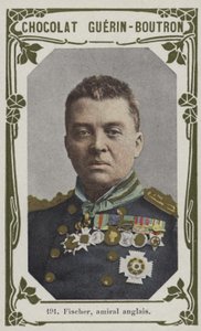 Fischer, britisk admiral (farvet foto) af French School