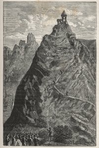 Florin Perier laver et eksperiment med Torricelli på toppen af Puy de Dome, den 19. september af French School