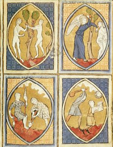 Fol.93r Historien om Adam og Eva, fra Image du Monde af French School