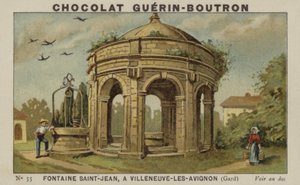 Fontænen Saint-Jean, i Villeneuve-les-Avignon, Gard af French School