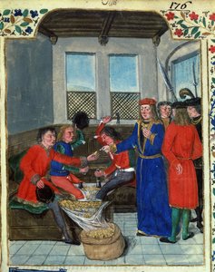 Fr 23927 f.5 Opfindelsen og fremstillingen af penge fra `Royal Regulations on the Use of Penge lavet af kong Charles VII af Nicolas Oresmes af French School