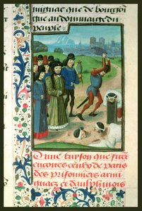 Fr 2680 f.268 Fangernes henrettelse, 1418 af French School