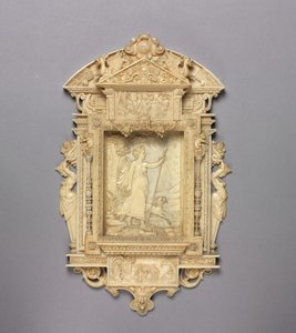 Indrammet relief af jægerinden Diana, ca. 1850 af French School