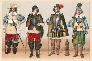 Frankrig XVI-XVIIth Cent kostume af French School