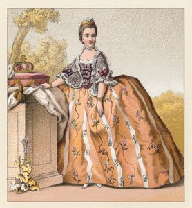 Frankrig XVIIIth Cent kostume af French School