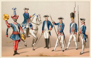 Frankrig XVIIIth Cent kostume af French School