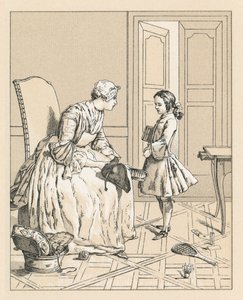 Frankrig XVIIIth Cent kostume af French School
