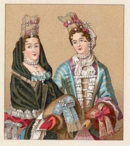 Frankrig XVIIth Cent kostume af French School