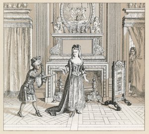 Frankrig XVIIth Cent kostume af French School