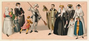 Frankrig XVIth Cent kostume af French School