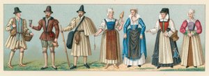 Frankrig XVIth Cent kostume af French School
