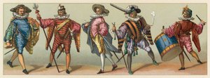 Frankrig XVIth Cent kostume af French School