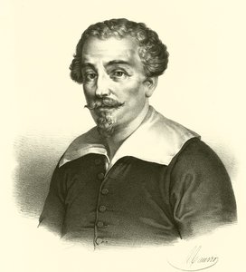 Francesco Albani eller Albano, portræt (gravering) af French School