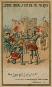 Frans I efter slaget ved Marignano af French School