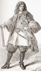 François de Neufville, 2. hertug af Villeroy, 1644 1730. Fransk soldat. Fra Les Heures Libres udgivet 1908. af French School
