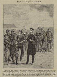 Frimurere og patriotisme (gravering) af French School