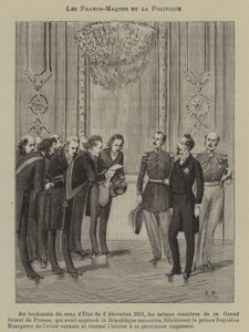 Frimurere og politik (gravering) af French School