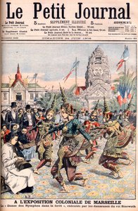 Fransk koloniudstilling i Marseille - Illustration til Le Petite Journal, 24. juni 1906 (gravering) af French School