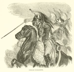 Franske Cuirassiers (gravering) af French School