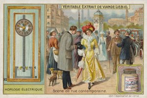 Fransk kødekstrakt (Bouillon), typisk vejscene af French School