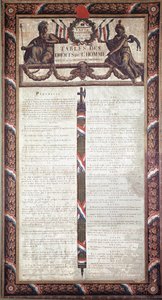 Fransk revolution: Erklæring om menneske- og borgerrettigheder (litografi. 1700-tallet) af French School