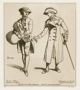 Franske dandies, 1778-79 af French School