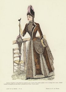 Fransk modeplade, 1885-86 af French School