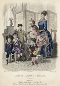 Fransk modeplade, slutningen af 1800-tallet